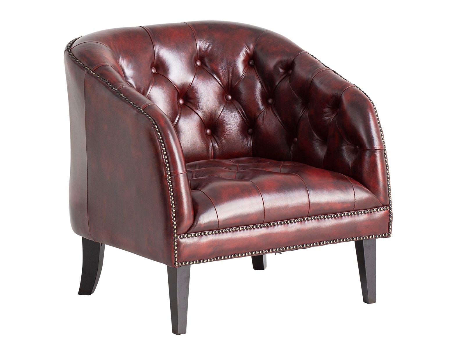 Kožené křeslo z pravé kůže Chesterfield II