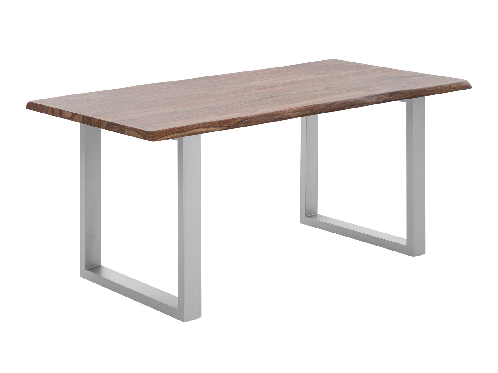 Jídelní stůl 230x100 Frankfurt II palisandr stříbrné nohy kovové