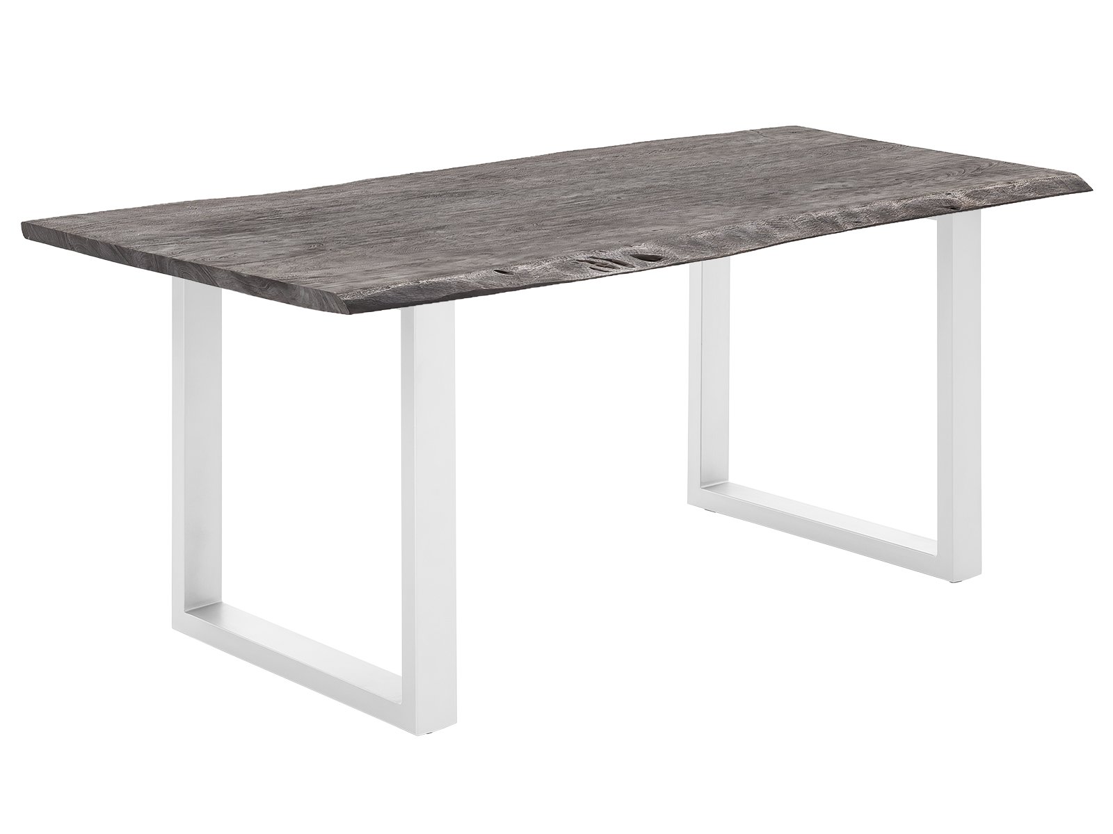 Jídelní stůl 170x90 masiv Frankfurt III bílé nohy akácie