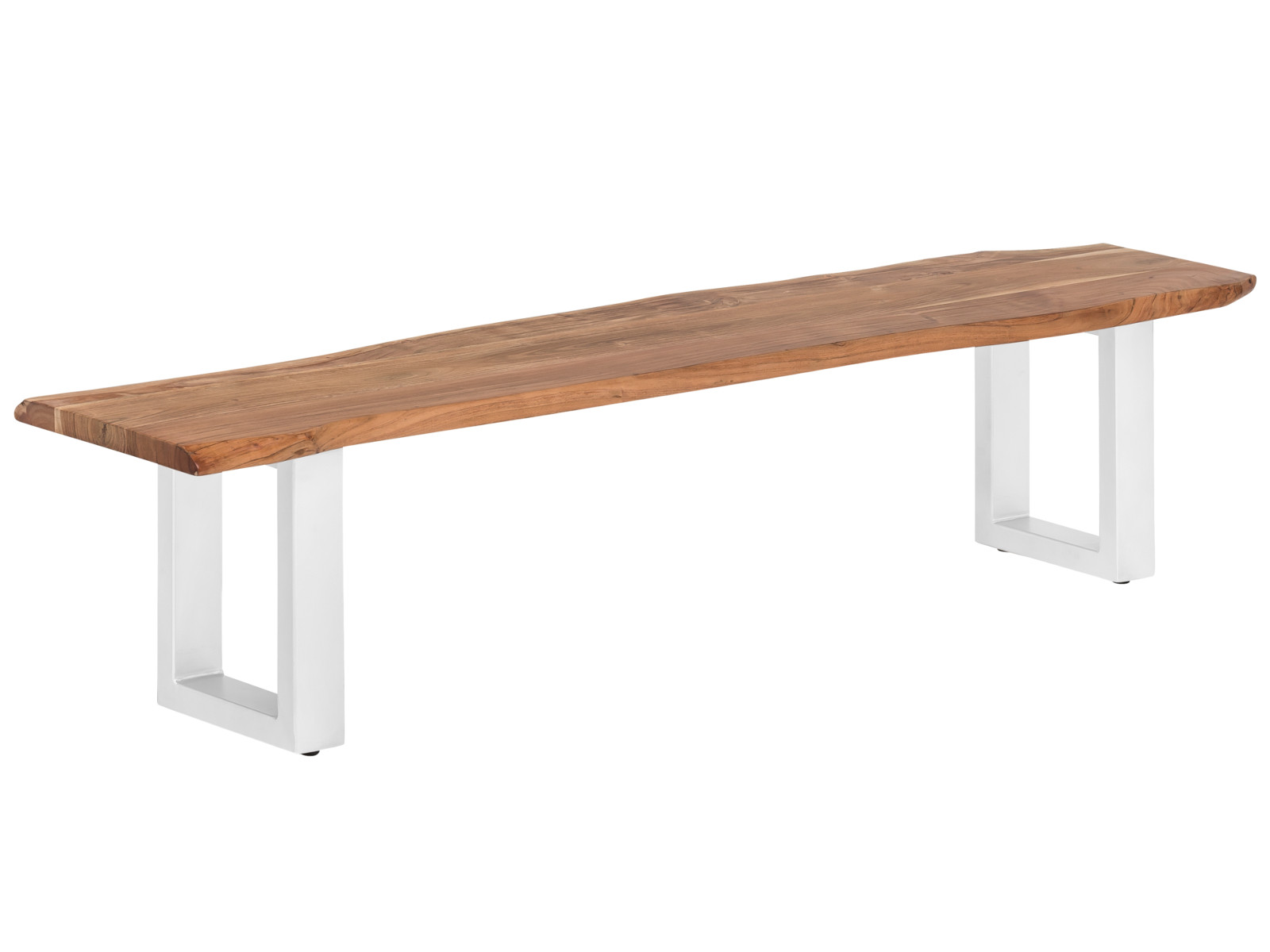 Jídelní lavice masiv 190x40 Frankfurt bílé nohy akácie