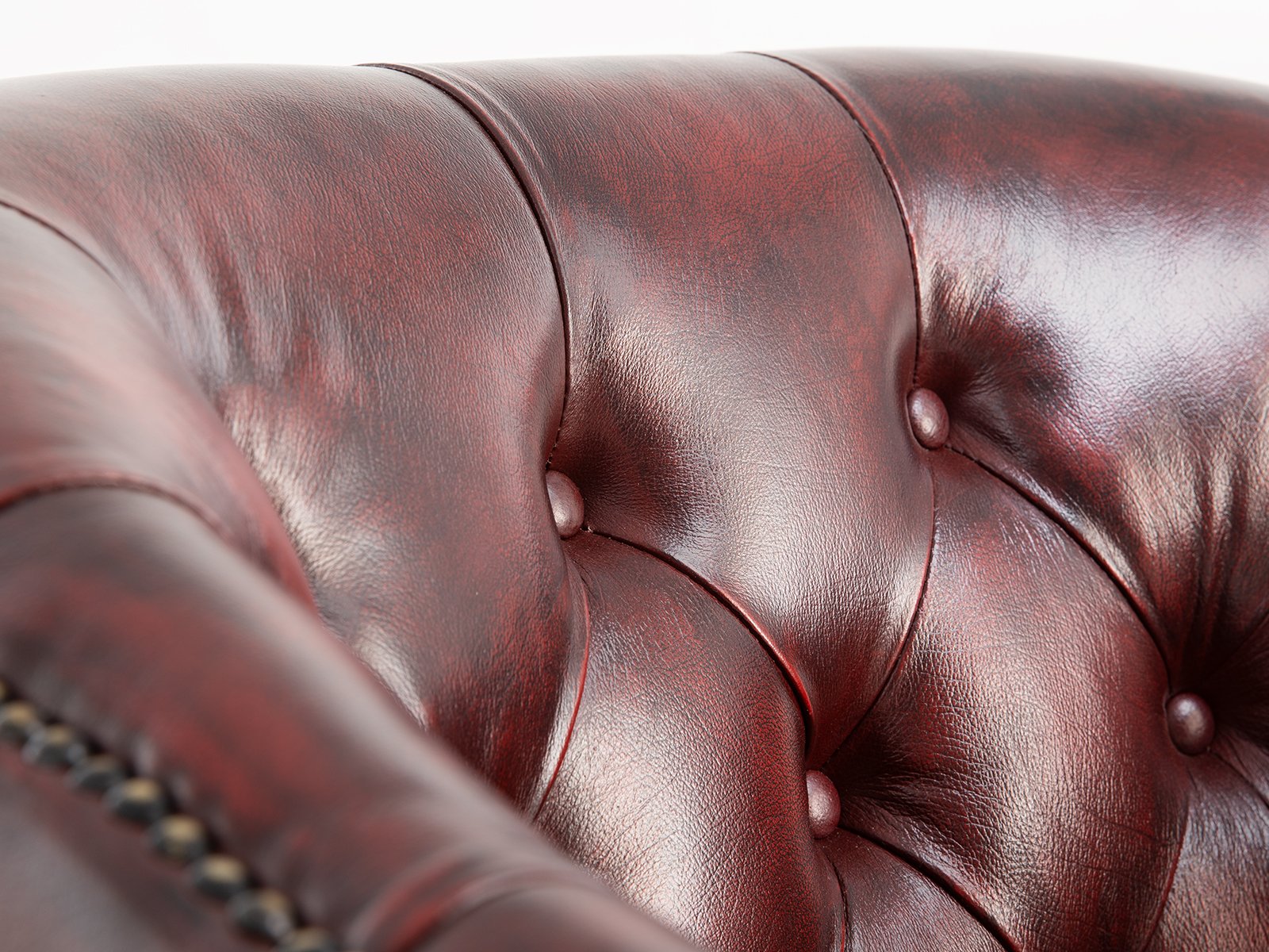 Kožené křeslo z pravé kůže Chesterfield II