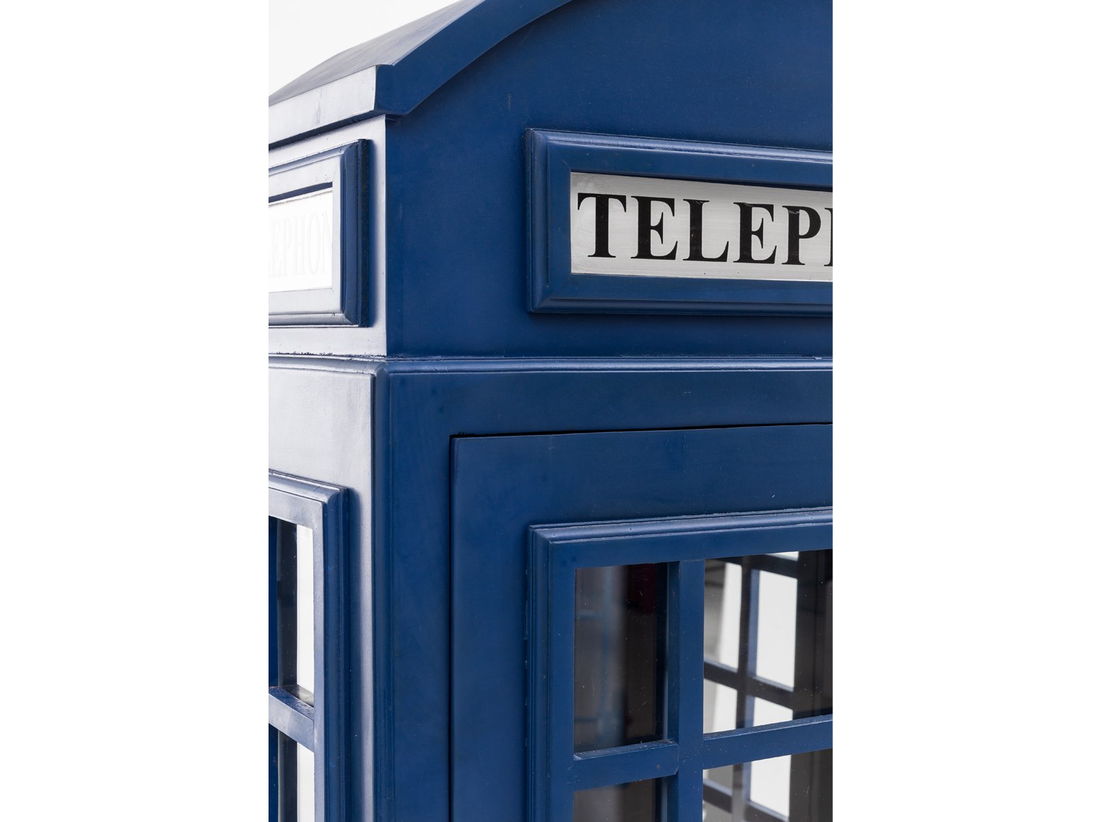 Vitrína masiv Telephone modrá