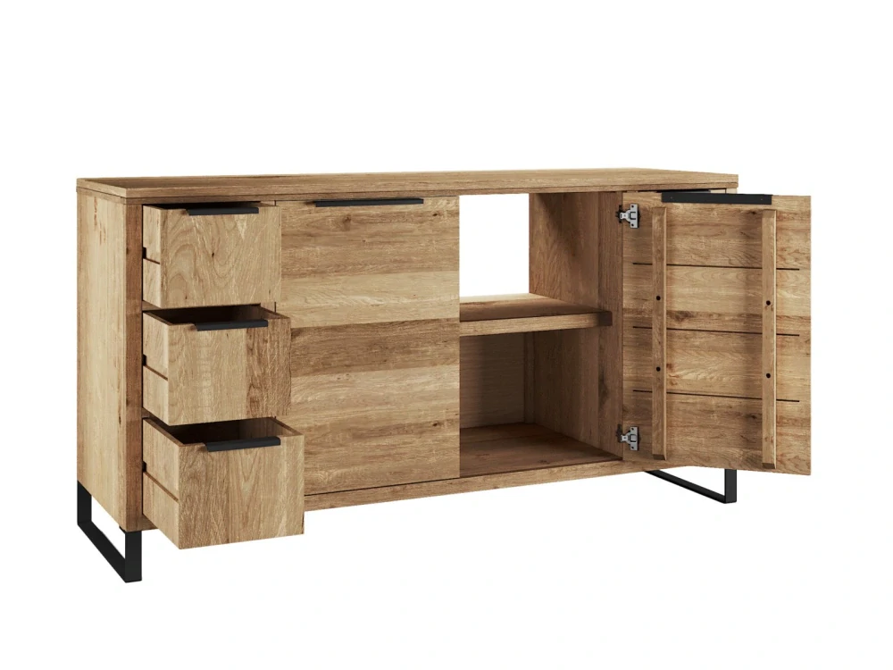Masivní nábytek do koupelny 138 cm Zurich divoký dub