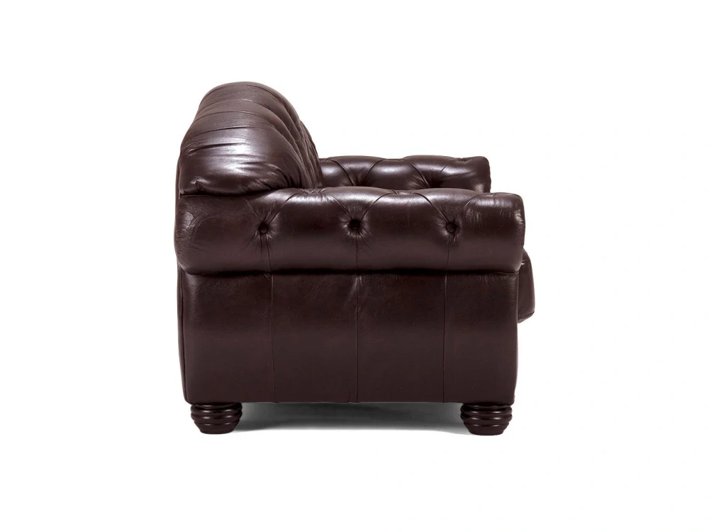 Pohovka Chesterfield pravá kůže 2 místná