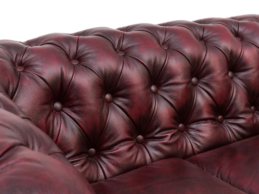 Kožená sedačka Chesterfield II 6 místná pravá kůže