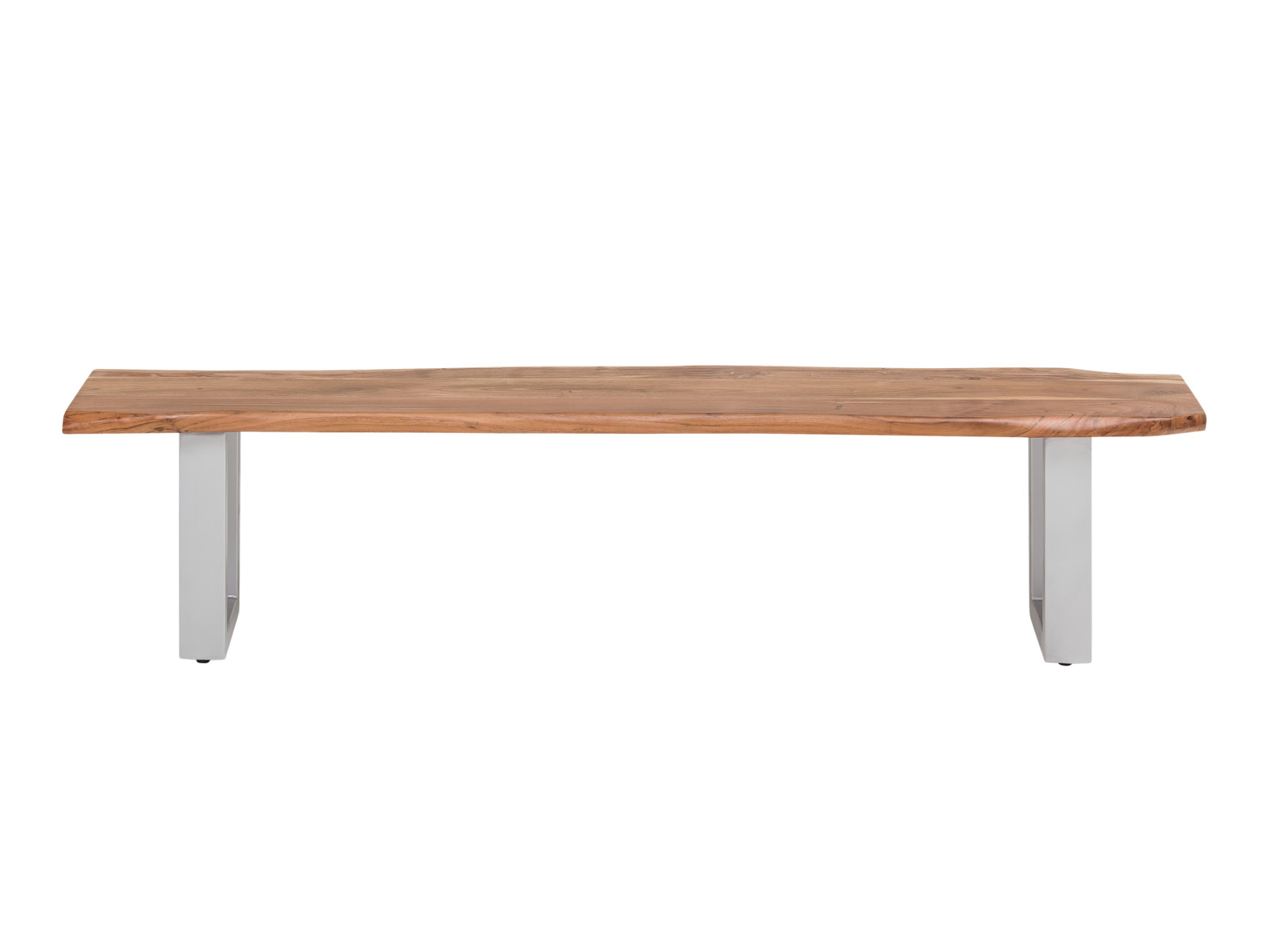 Jídelní lavice masiv 160x40 Frankfurt akácie stříbrné nohy