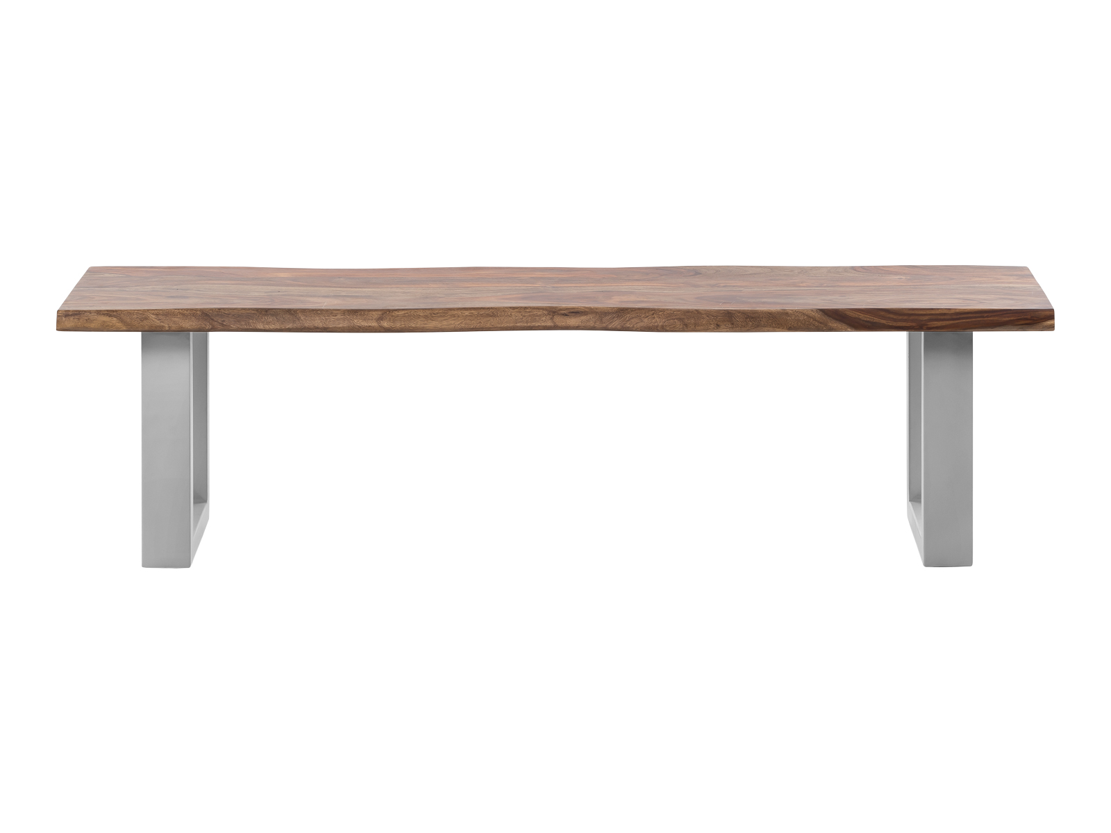 Jídelní lavice masiv 190 cm Frankfurt palisandr stříbrné nohy