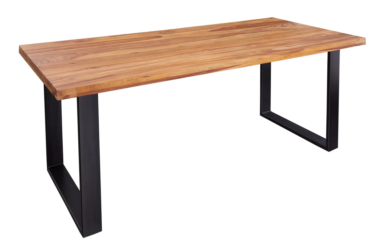 Jídelní stůl IRON CRAFT 160 cm přírodní provedení z palisandrového dřeva (sheesham)