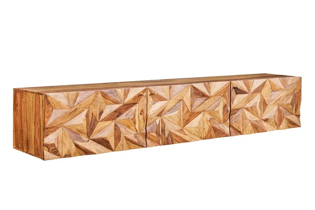 TV stolek ALPINE 160 cm závěsné z palisandrového dřeva (sheesham)