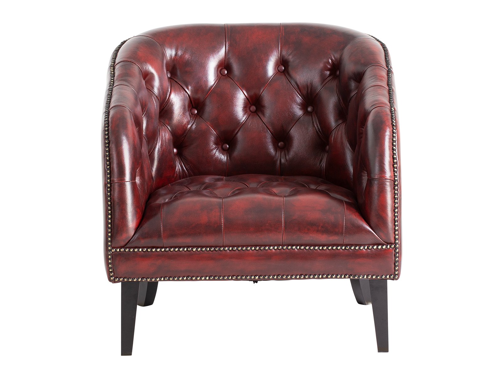Kožené křeslo z pravé kůže Chesterfield II