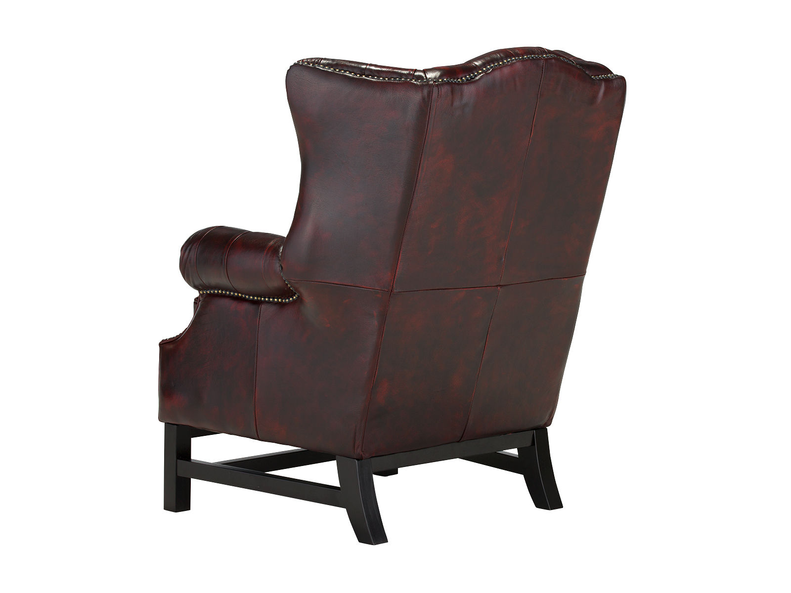 Křeslo ušák Chesterfield II pravá kůže