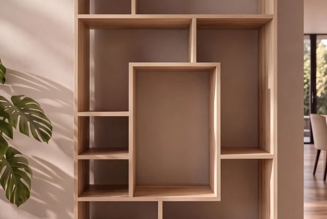 Regál MAKASSAR 180x80 cm z mangového dřeva přírodní provedení krémové