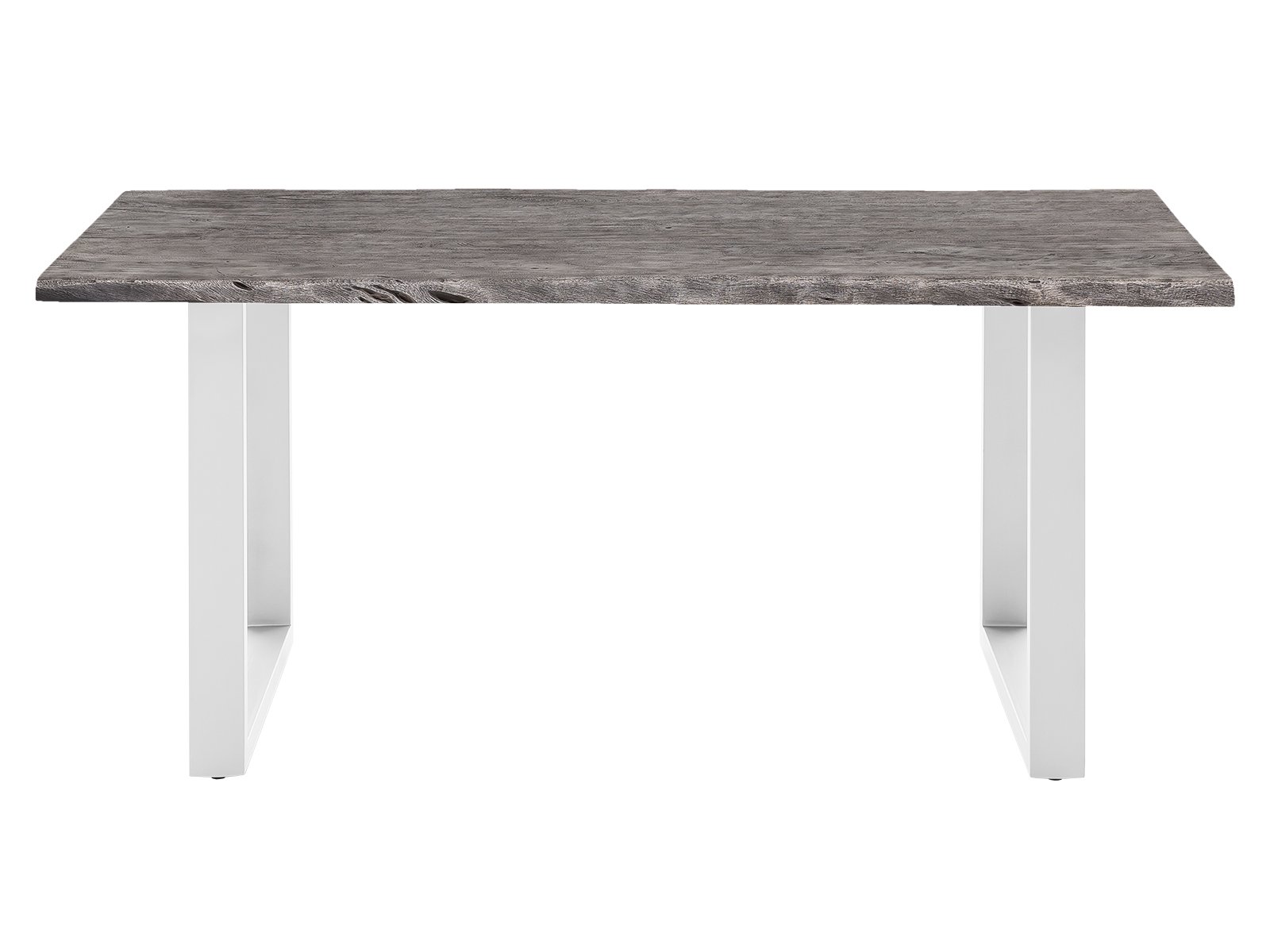 Jídelní stůl 140x90 masiv Frankfurt III bílé nohy akácie