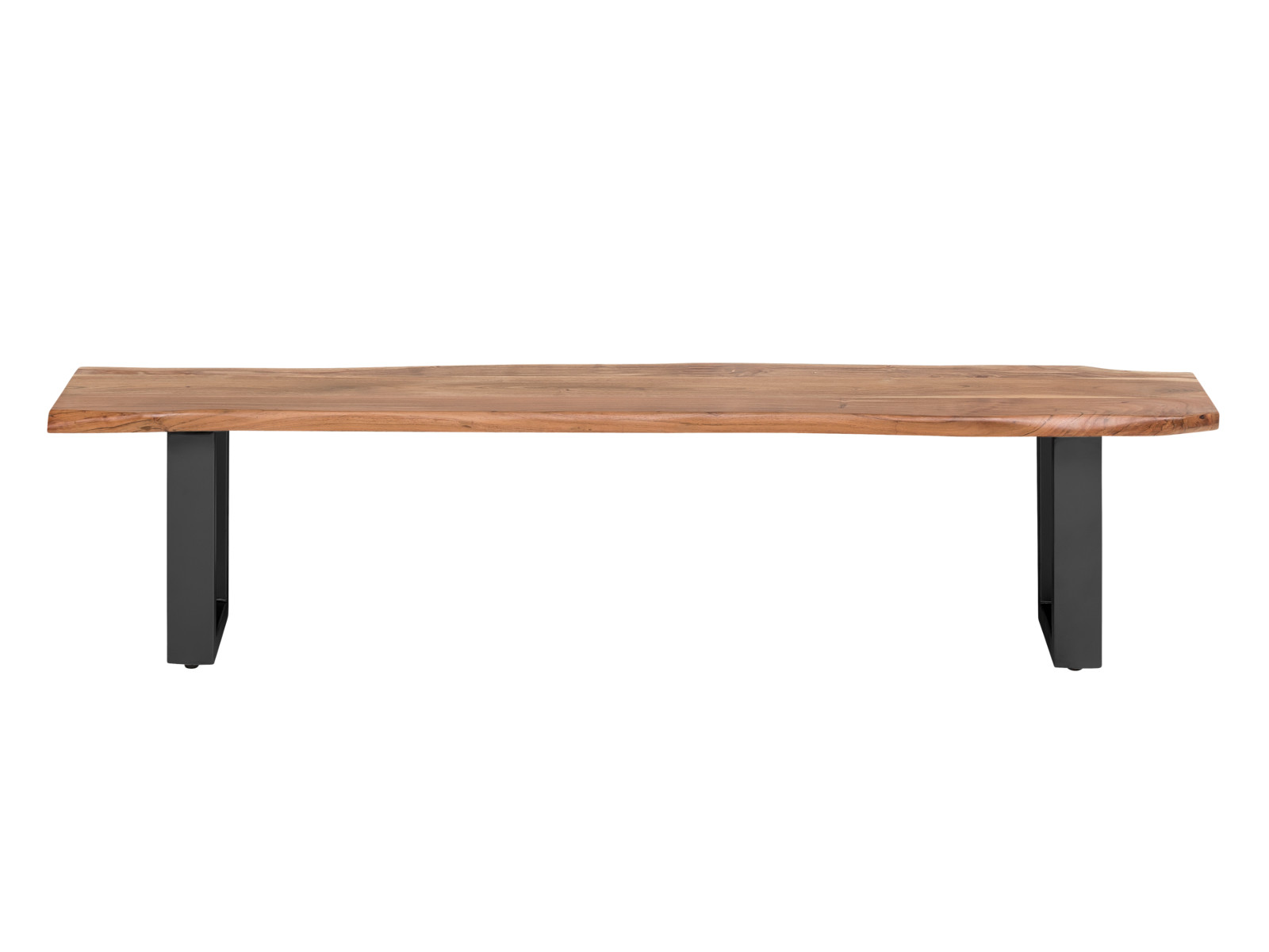 Jídelní lavice masiv 160 cm Frankfurt černé nohy
