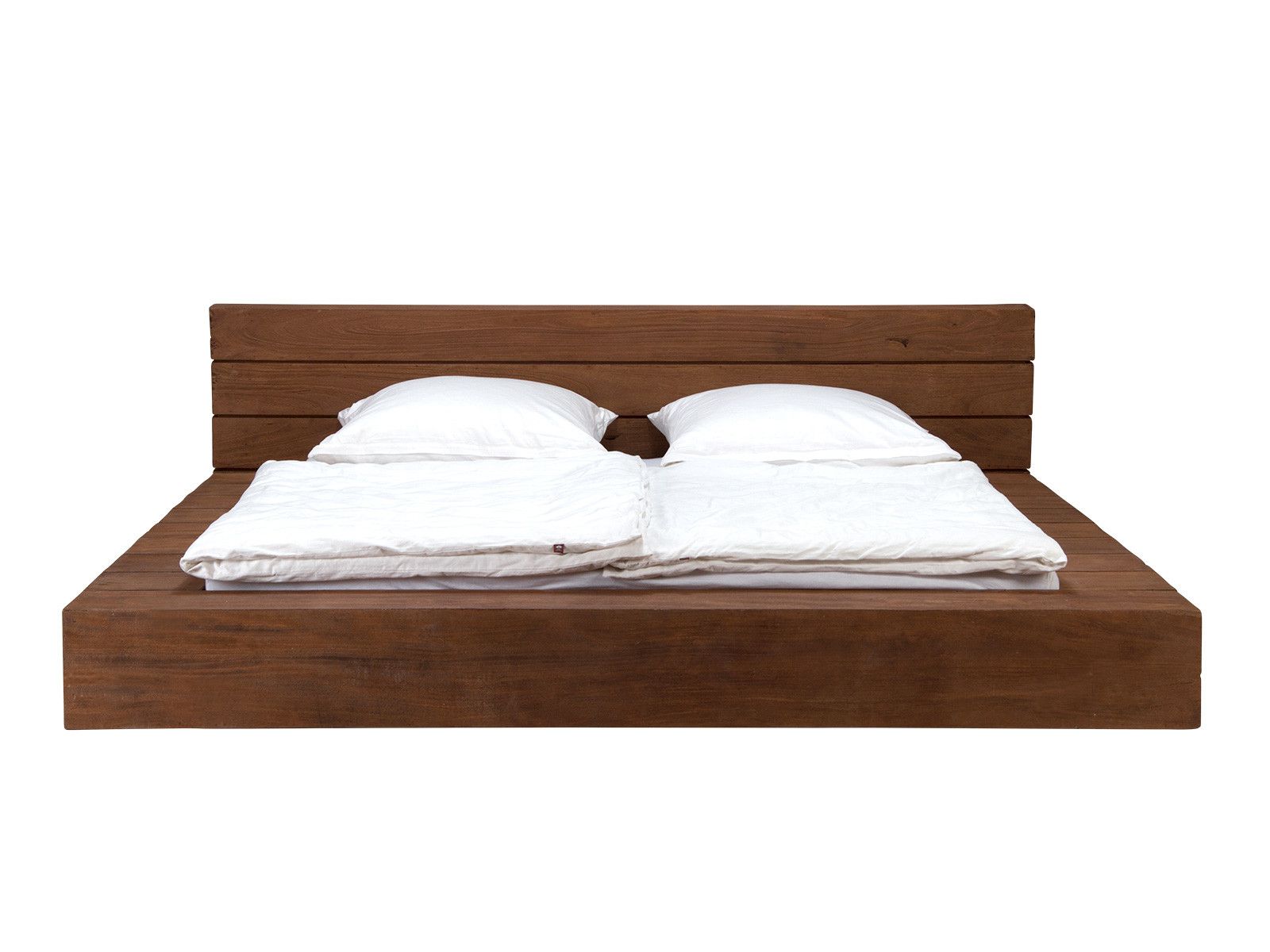 Futonová masivní postel z trámu 180x200 Woodlive