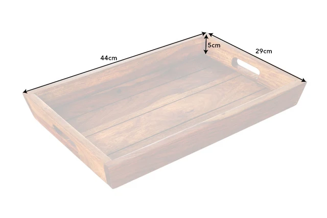 Podnos MAKASSAR 45 cm sheesham přírodní provedení