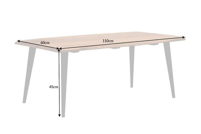 Konferenční stolek ORGANIC LIVING 110 cm z akáciového dřeva přírodní provedení
