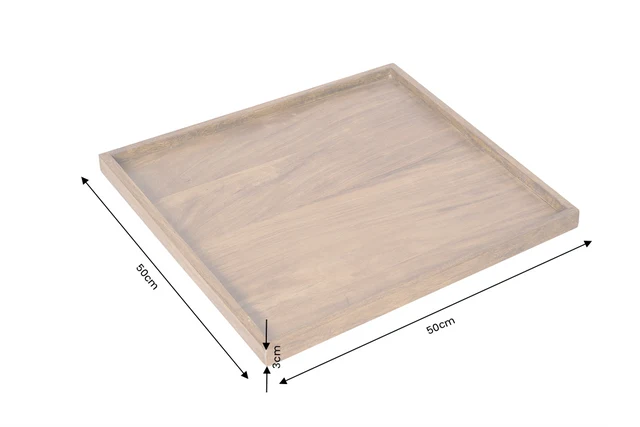 Podnos MAKASSAR 50 cm z palisandrového dřeva (sheesham)