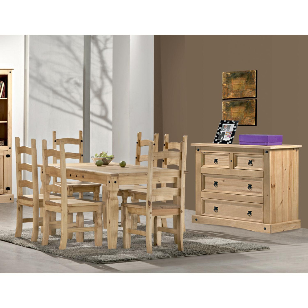 Dřevěný jídelní set Corona borovice