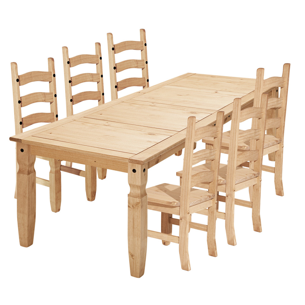 Dřevěný jídelní set Corona borovice