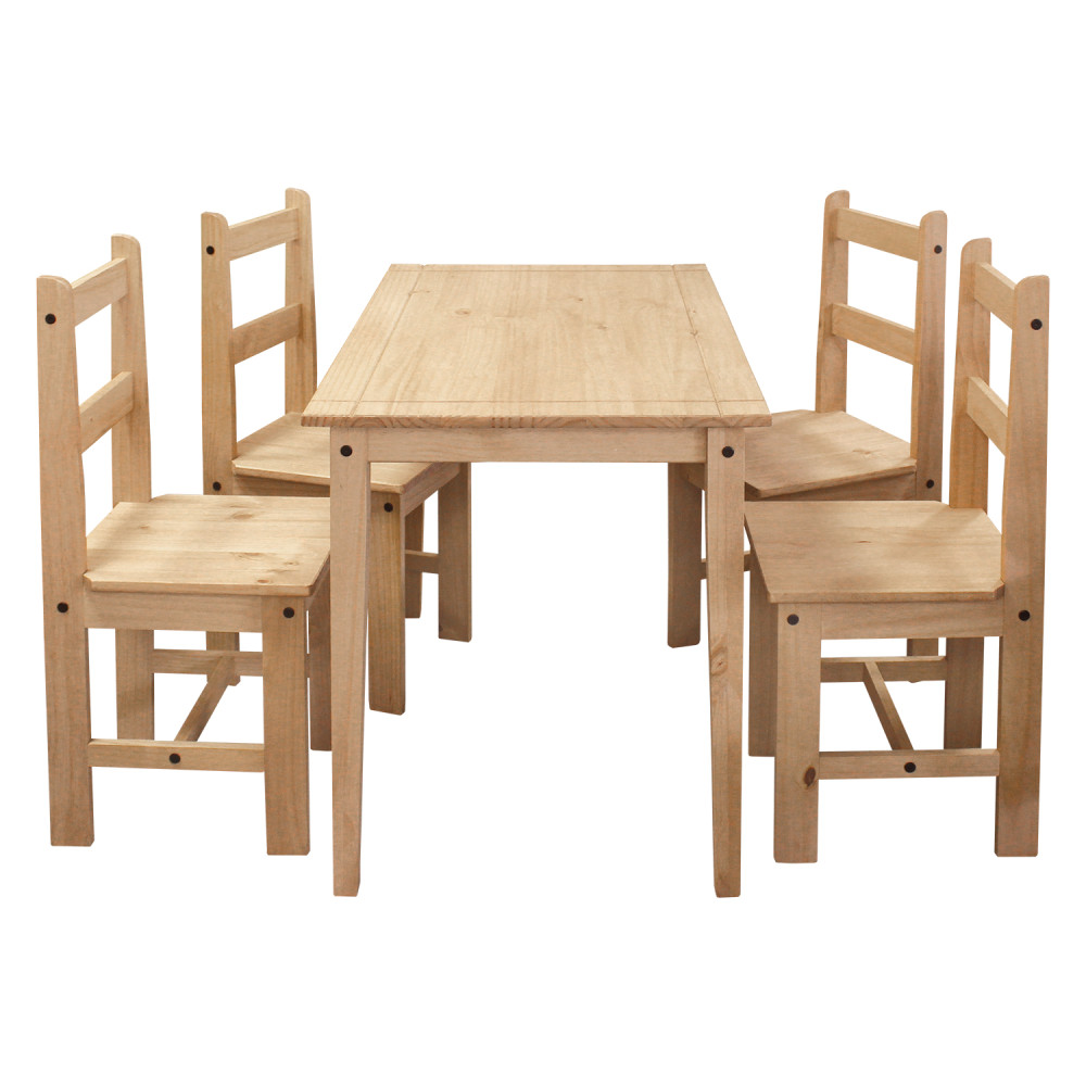 Dřevěný jídelní set Corona borovice