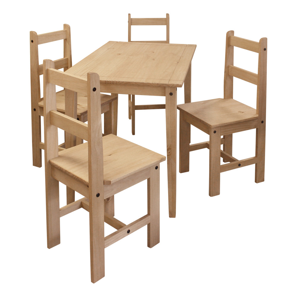 Dřevěný jídelní set Corona borovice