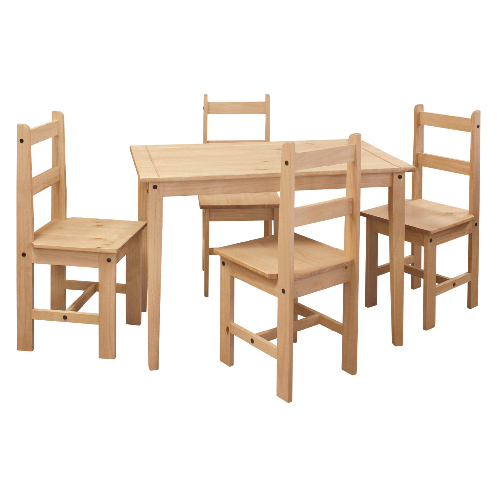 Dřevěný jídelní set Corona borovice