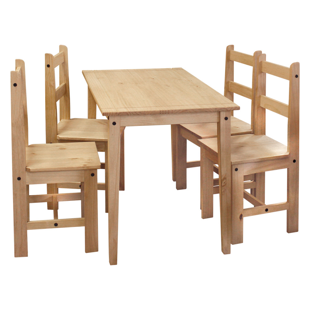 Dřevěný jídelní set Corona borovice
