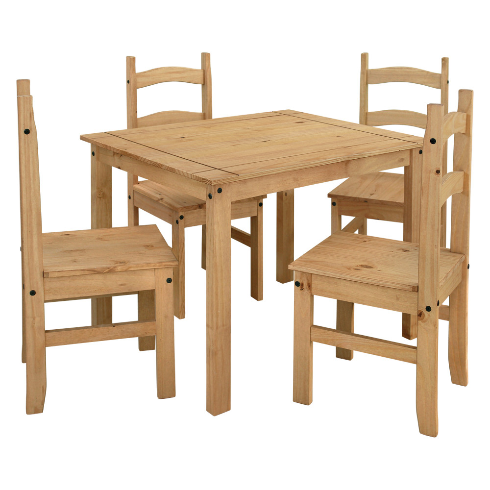Dřevěný jídelní set Corona borovice