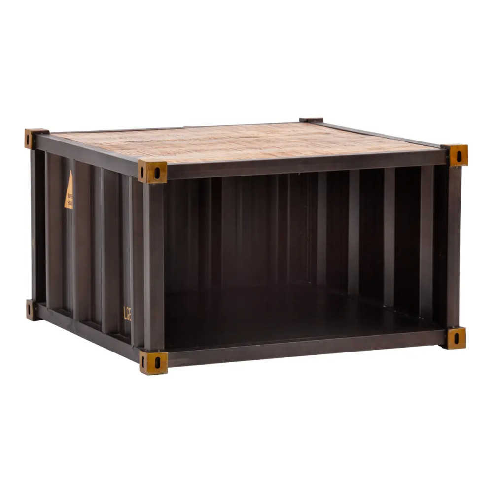 Konferenční stolek masiv kov 85x85 Oslo mango