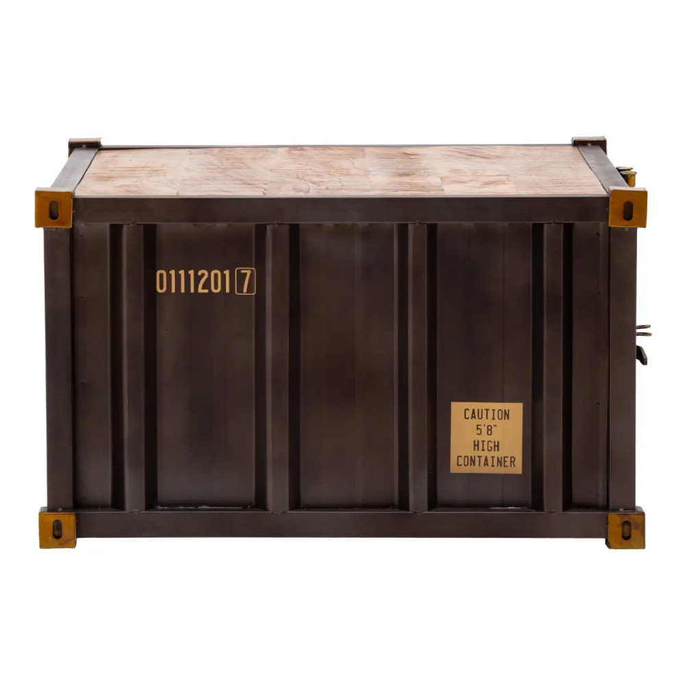 Konferenční stolek masiv kov 85x85 Oslo mango