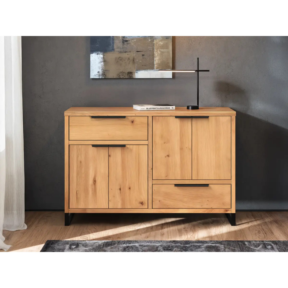Příborník masiv 126 cm Zurich divoký dub