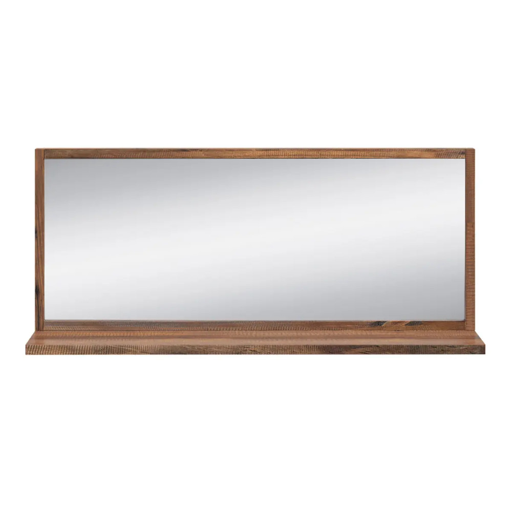 Dřevěné zrcadlo 138 cm Zurich III borovice hnědá