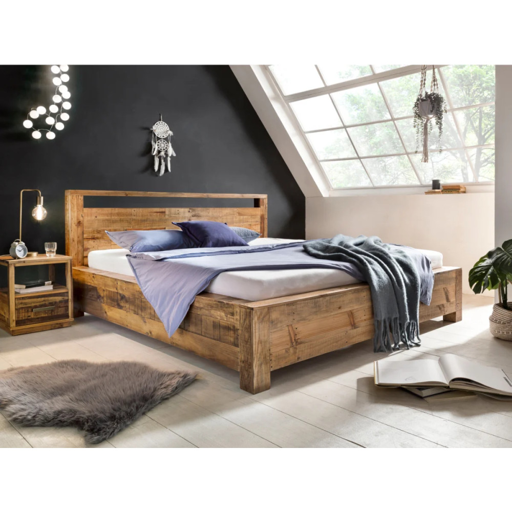 Noční stolek Woodlive recyklovaná borovice
