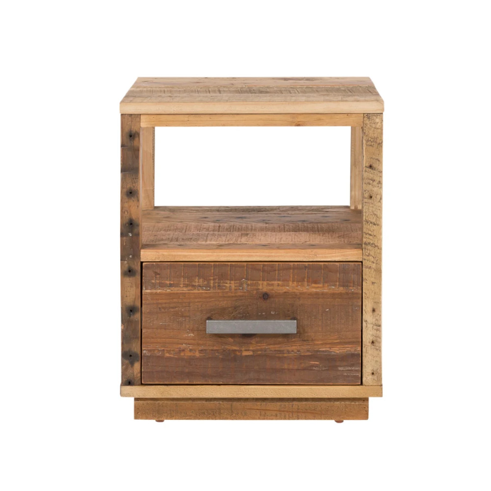 Noční stolek Woodlive recyklovaná borovice