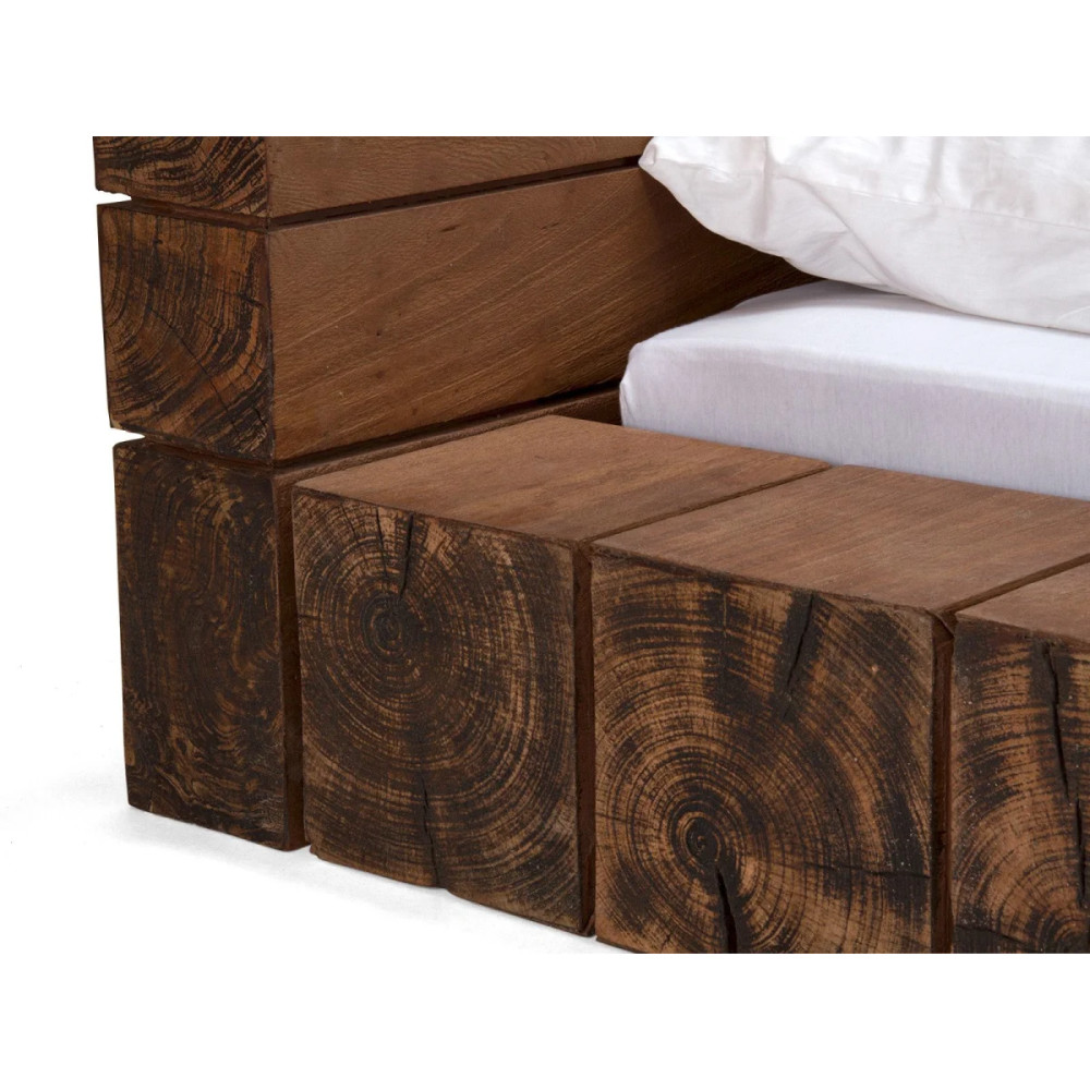 Masivní postel 180x200 Delhi dřevo mango