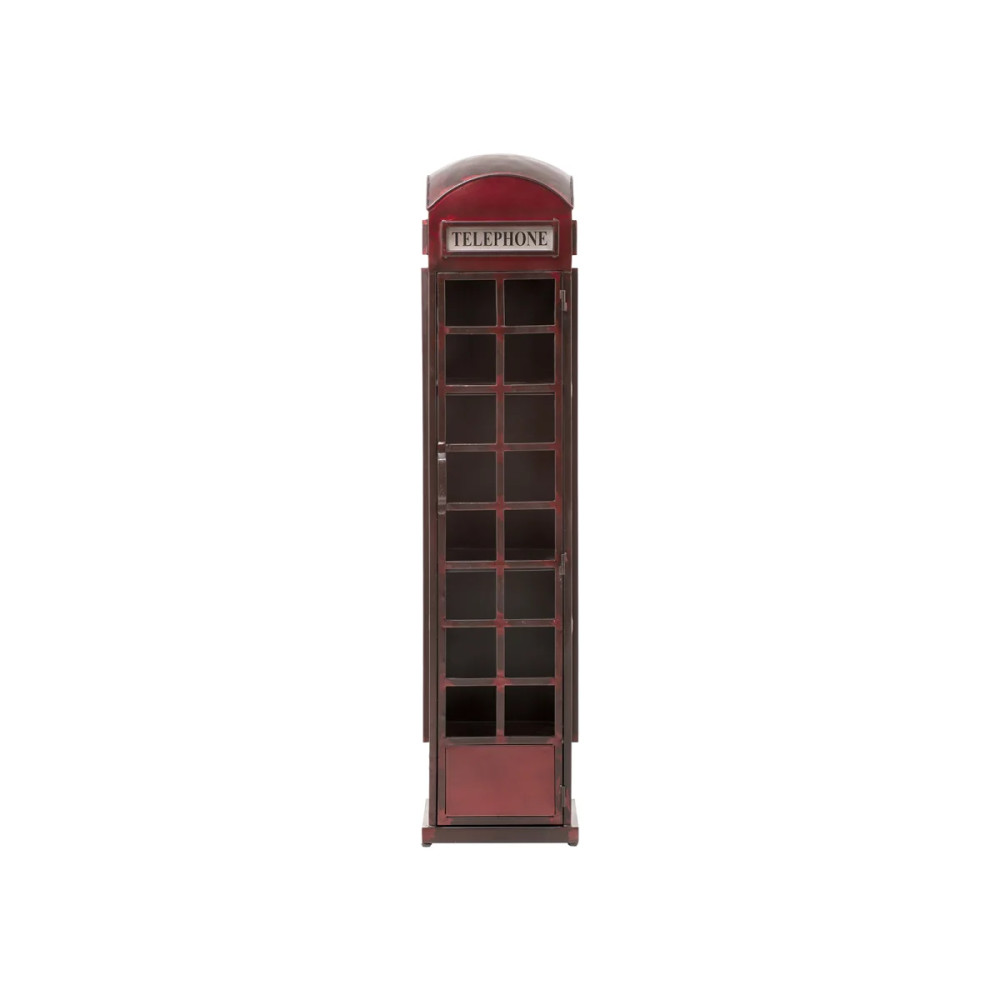 Kovová vitrína London