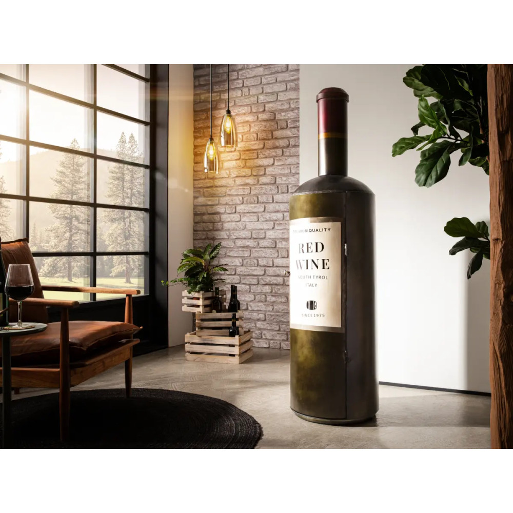 Barová skříňka na alkohol ve tvaru vína Wine