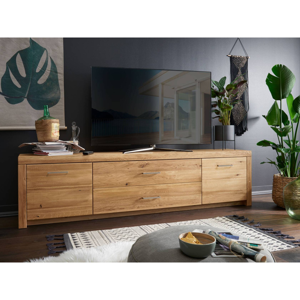 Masivní TV stolek 223 cm Bern II divoký dub