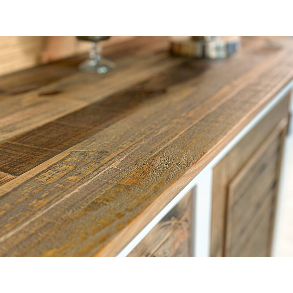 Rustikální příborník 171 cm Bounty recyklovaná borovice MDF