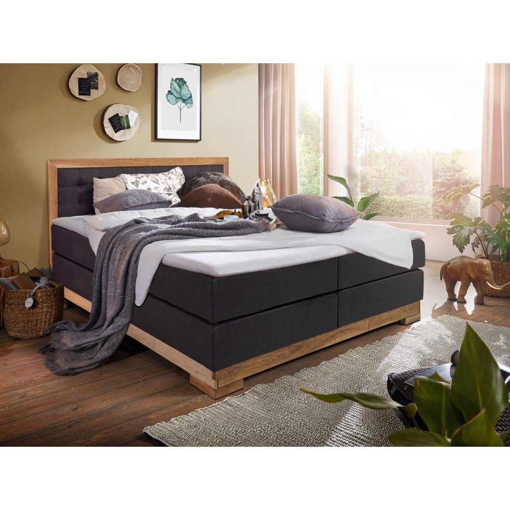 Boxspring postel 180x200 Albert divoký dub