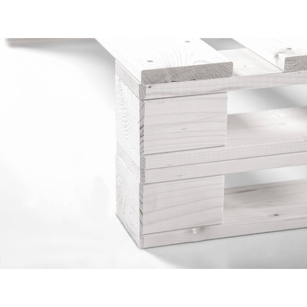 Postel z palet 160x200 Palette bílá