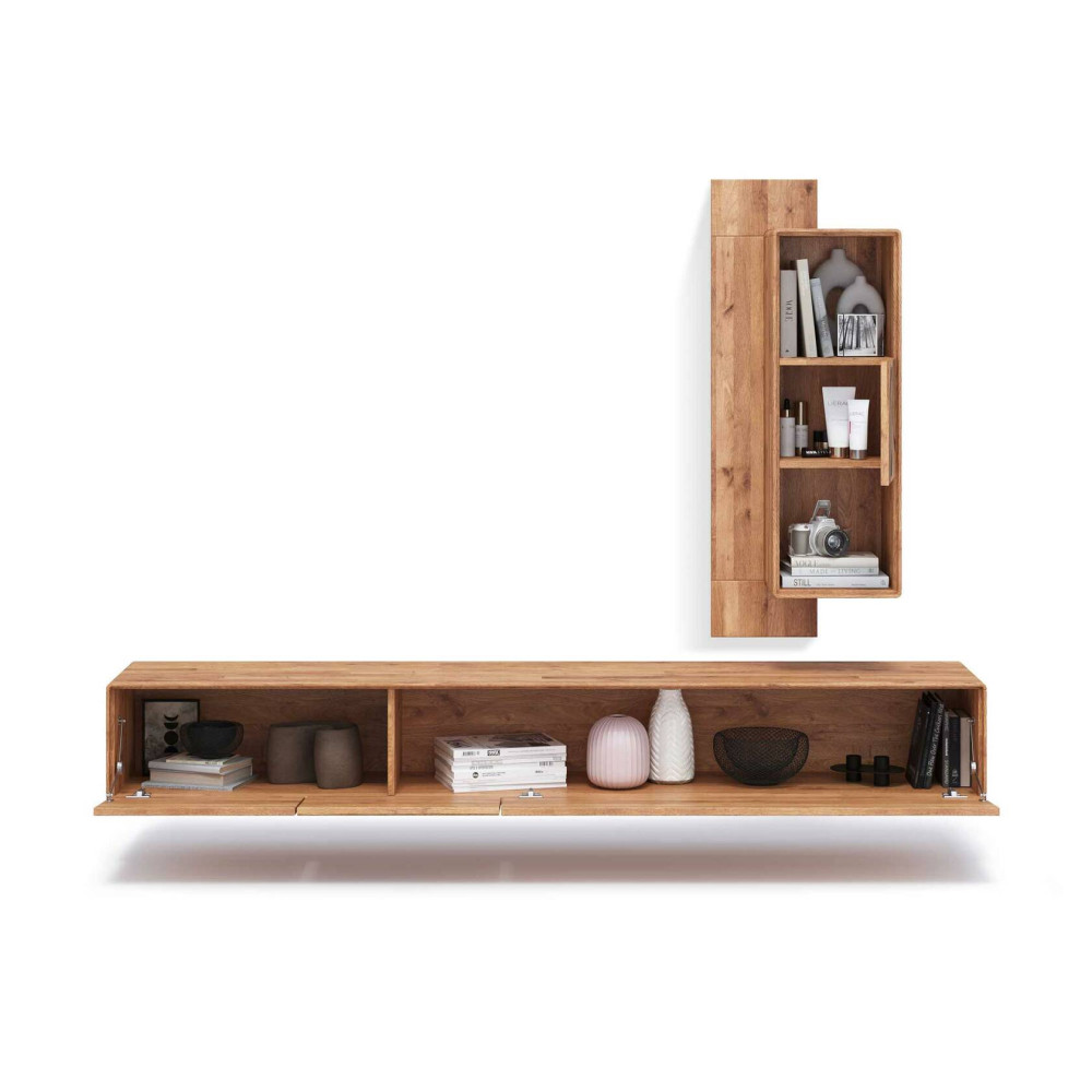 Stolek pod TV z masivu 220 cm Lyon divoký
