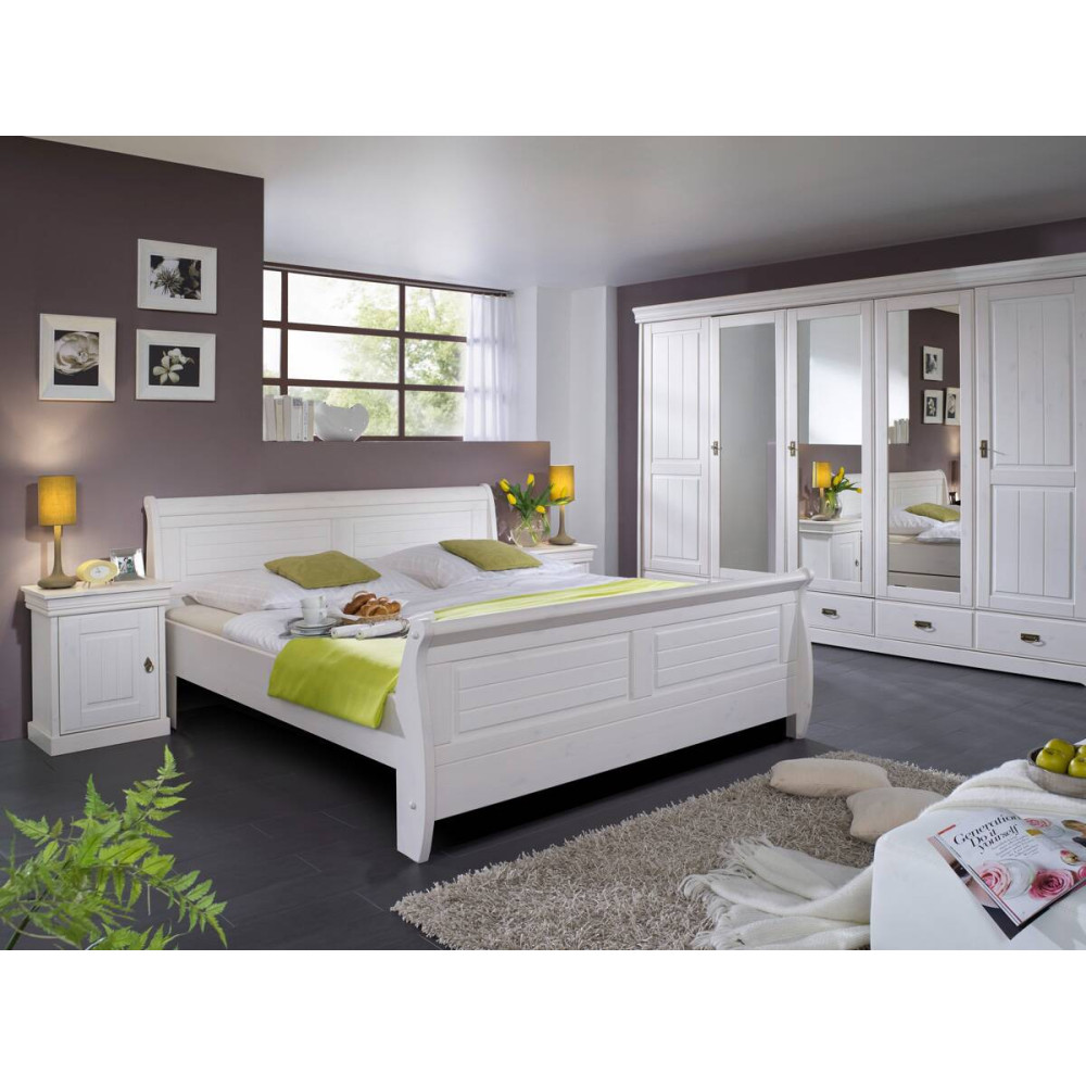 Manželská postel 180x200 masiv Romero XI borovice