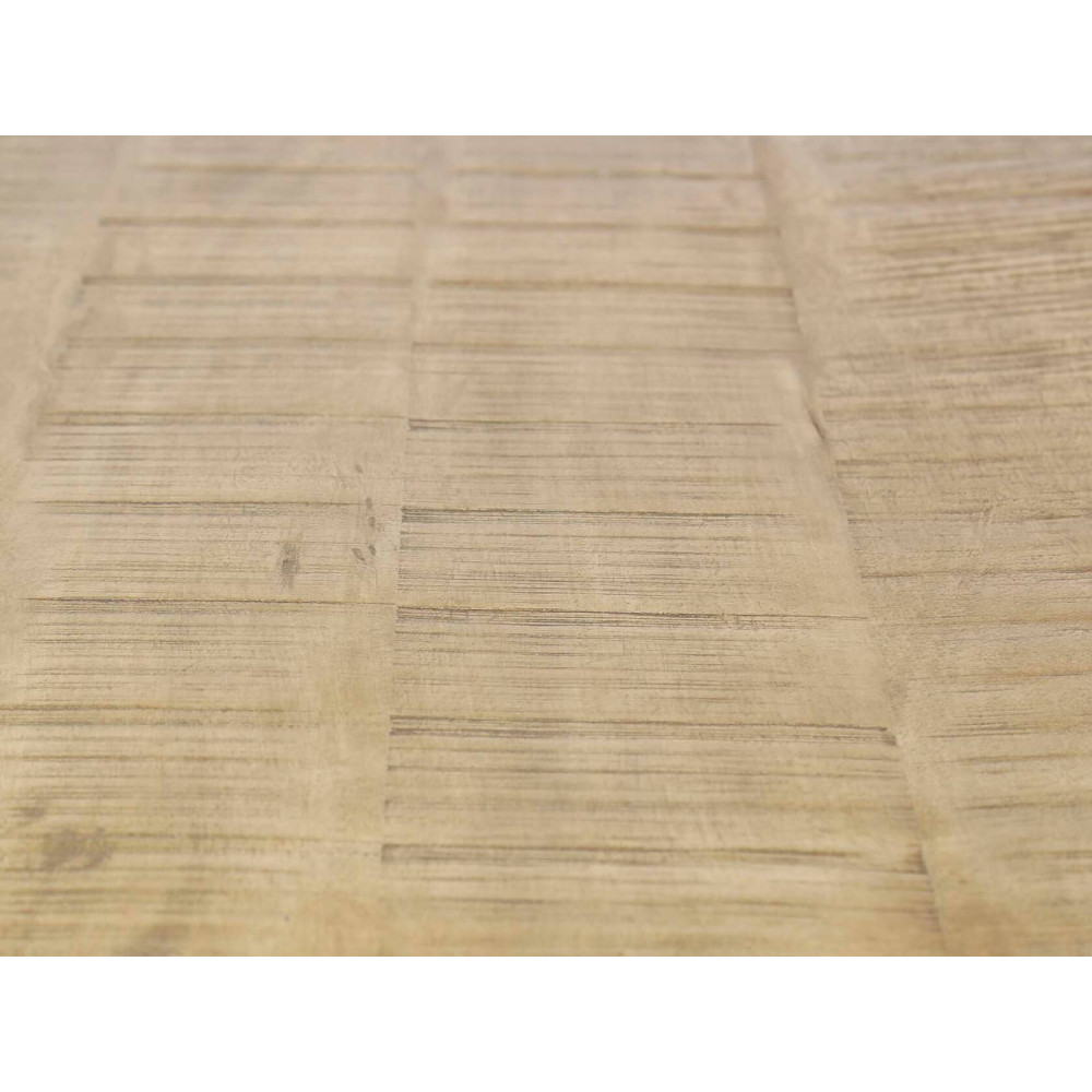Kulatý jídelní stůl masiv mango 120 cm Zarita síla desky 2,5 cm