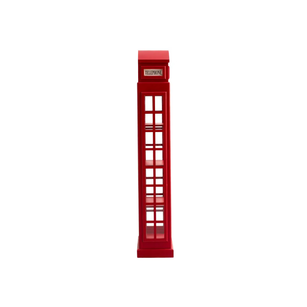 Bücherregal Telefonzelle rot