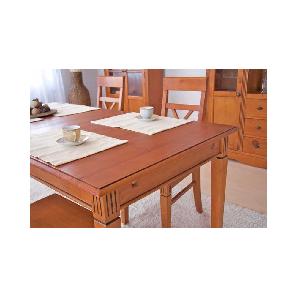 Masivní rozkládací jídelní stůl 140/180x90 Gotland borovice