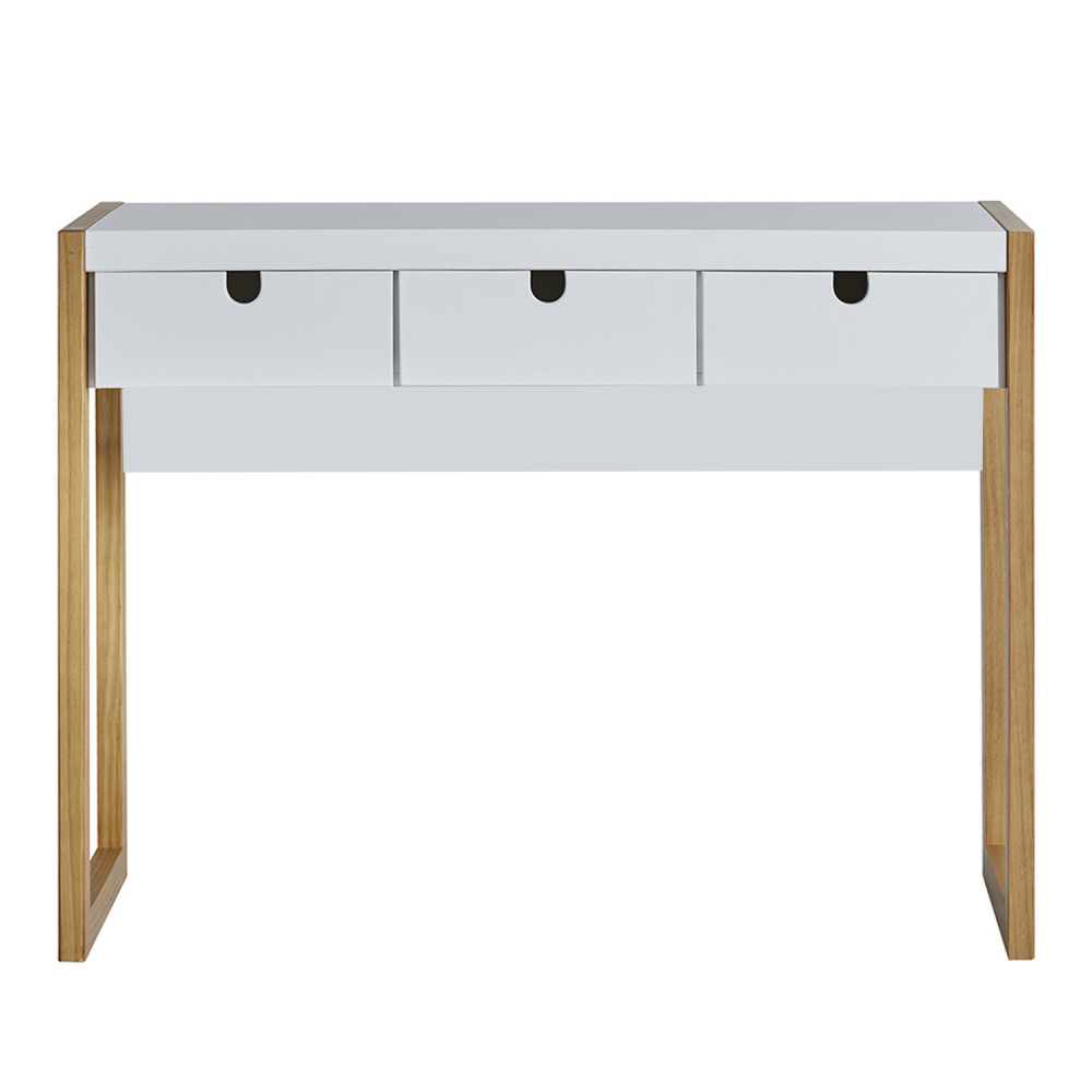 Bílý konzolový stolek Marckeric Quare MDF borovice