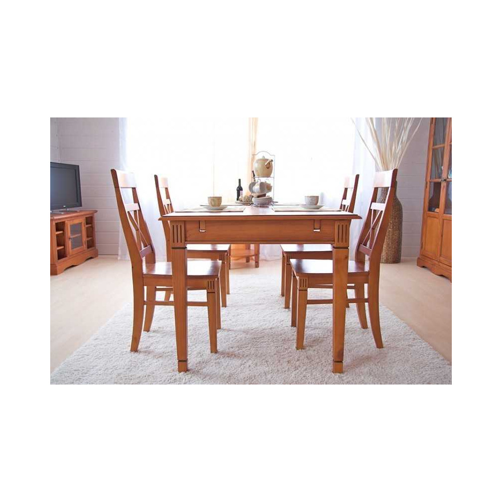 Dřevěný rozkládací jídelní stůl 180/220x90 Gotland borovice