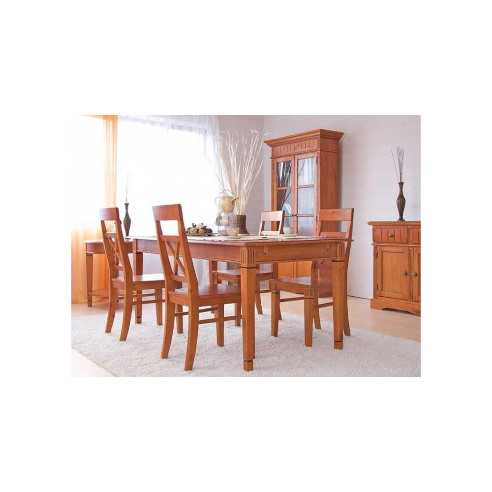 Dřevěný rozkládací jídelní stůl 180/220x90 Gotland borovice